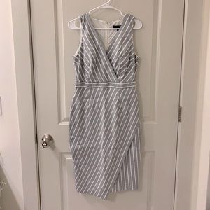 Banana Republic Striped MIDI Dress